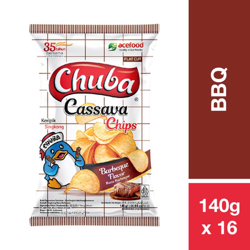 CHUBA CASSAVA CHIPS BBQ 125G
