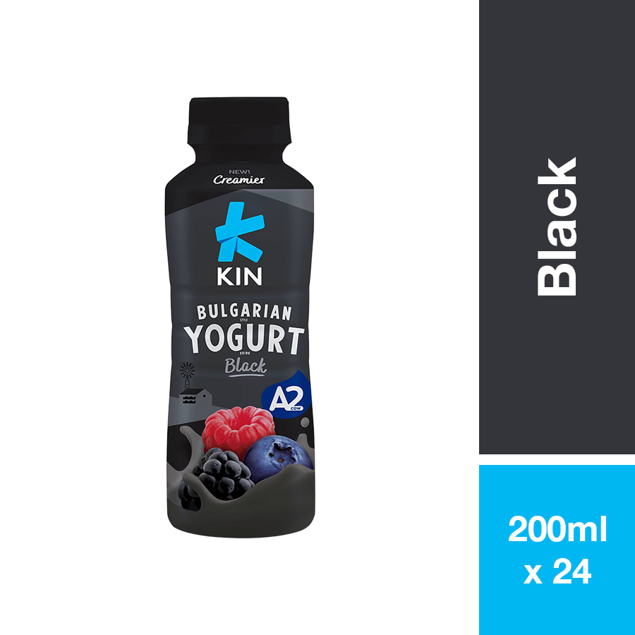 KIN BULGARIAN YOGURT DRINK BLACK 200ML