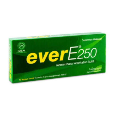 Ever E 250 12 Kapsul Manfaat, Kandungan, Dosis, dan Efek Samping