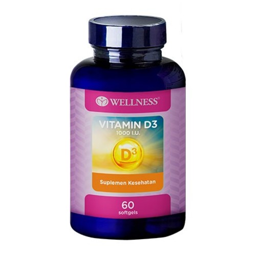 Wellness Vitamin D3 1000 IU 60 Kapsul Manfaat, Kandungan, Dosis, dan
