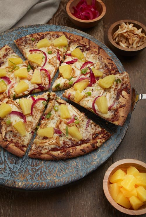 Chai BBQ Jackfruit Pizza