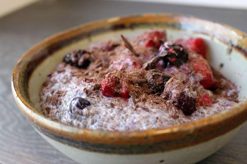 Berry Coconut Chia Pudding Bowl