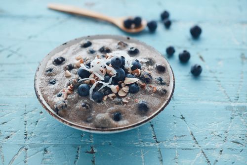 Blueberry Coconut Amaranth Bowl