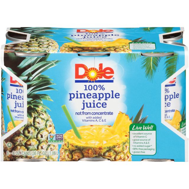 8/6 pk/6 OZ. Pineapple Juice