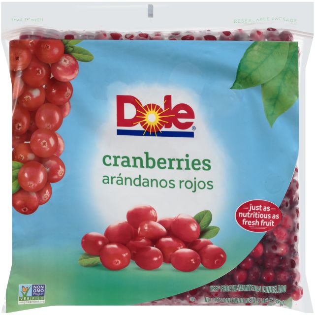 DOLE Cranberries, Whole IQF 2/5# 