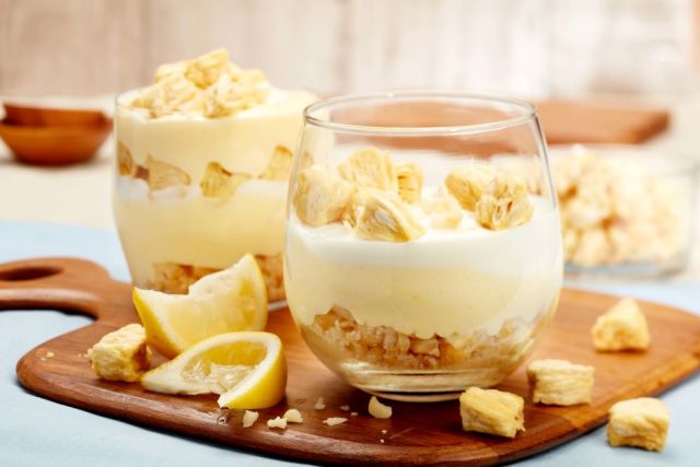 Lemon Curd Pineapple Crunch Parfait