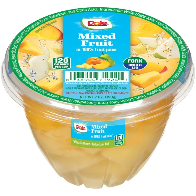 Dole Fruit Bowls Mixed Fruit in 100% Juice - 7 oz