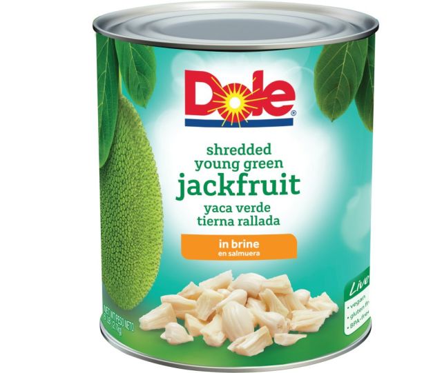 DOLE Shredded Young Green Jackfruit in Brine 6/#10 (95oz) 