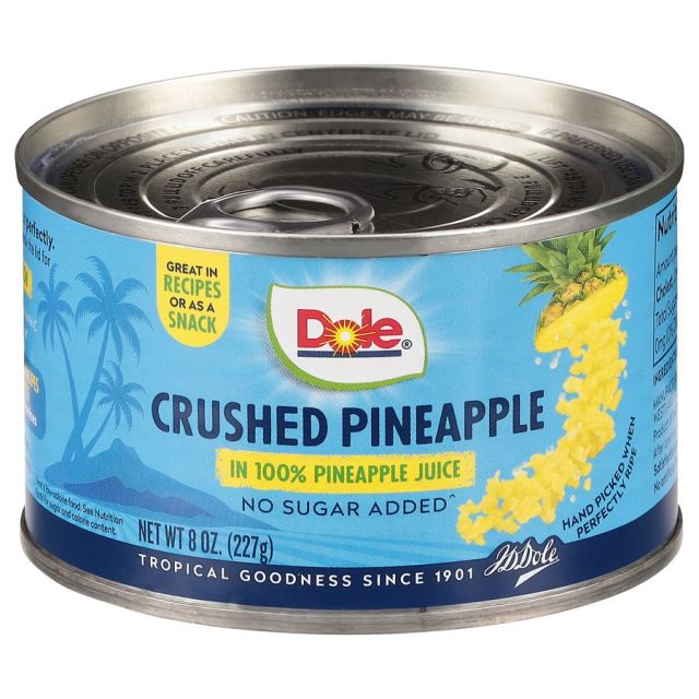 DOLE Crushed Pineapple in Juice 12/8oz