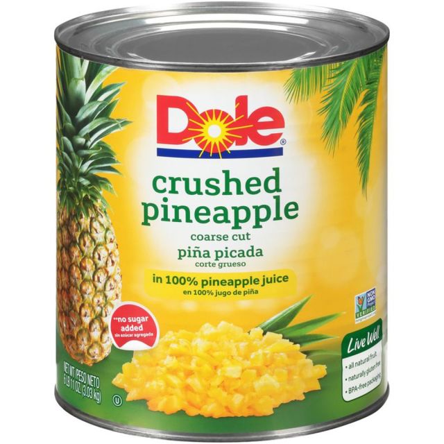 DOLE Coarse Cut Crushed Pineapple in Juice 6/10 (107 oz.) 