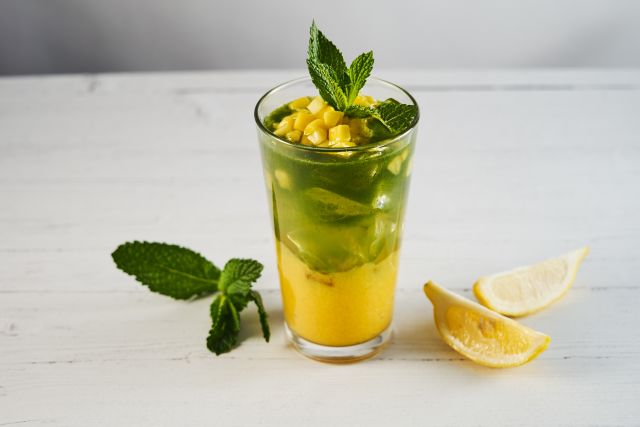 Mint Infused Mango Lemonade