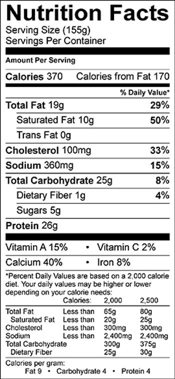 Nutrition Facts