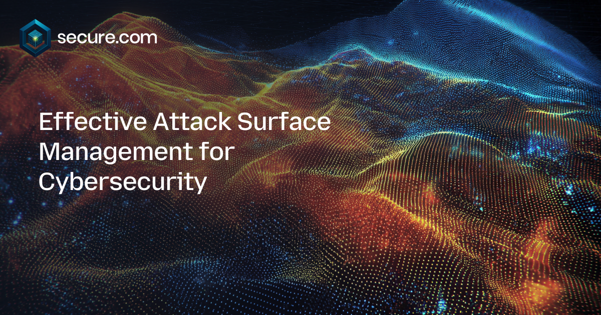 Effective Attack Surface Management for Cybersecurity