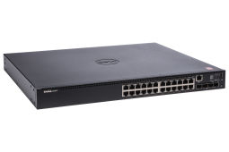 Dell Networking N1524P PoE Switch, 24 x 1Gb RJ45 PoE+, 4 x SFP+ Ports