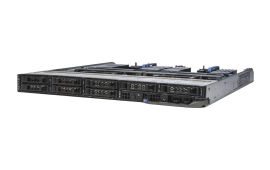 Dell PowerEdge FC830 1x8 2.5" SATA, 4 x E5-4627 v3 2.6GHz Ten-Core, 128GB, PERC S130, iDRAC8 Enterprise
