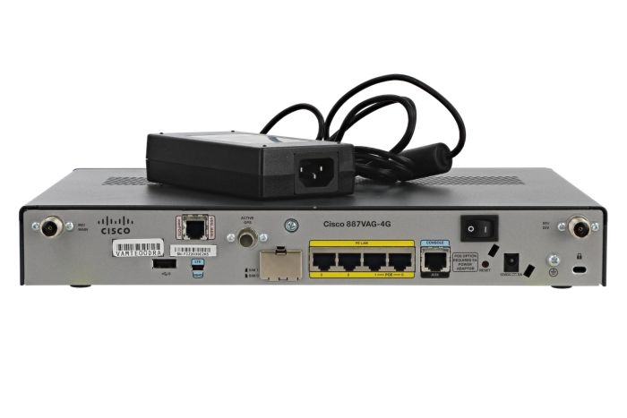 Cisco C887VAG-4G-GA-K9 Router Advance IP Services, Advance Security License, Passive
