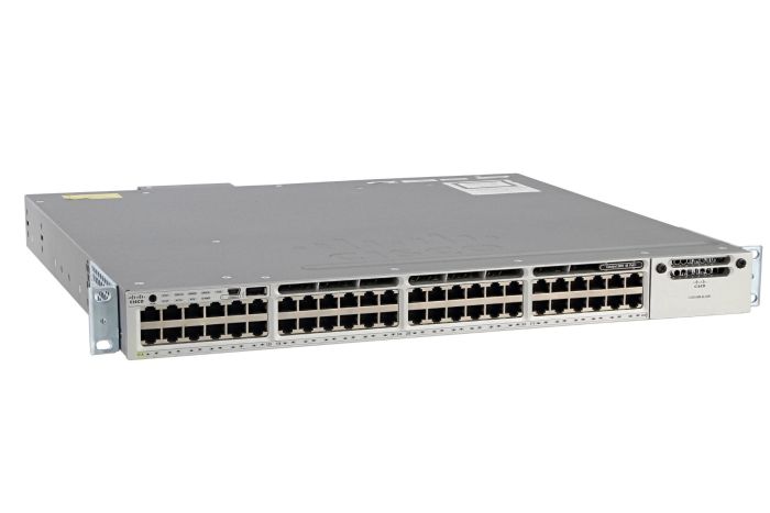 Cisco Catalyst WS-C3850-48F-L Switch IP Services License, Port-Side Air Intake