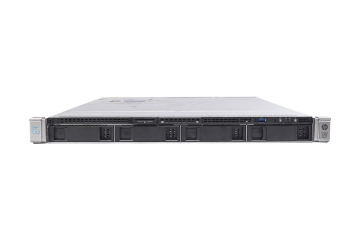 Front view of HP Proliant DL360 Gen9 with No Hard Drives Installed