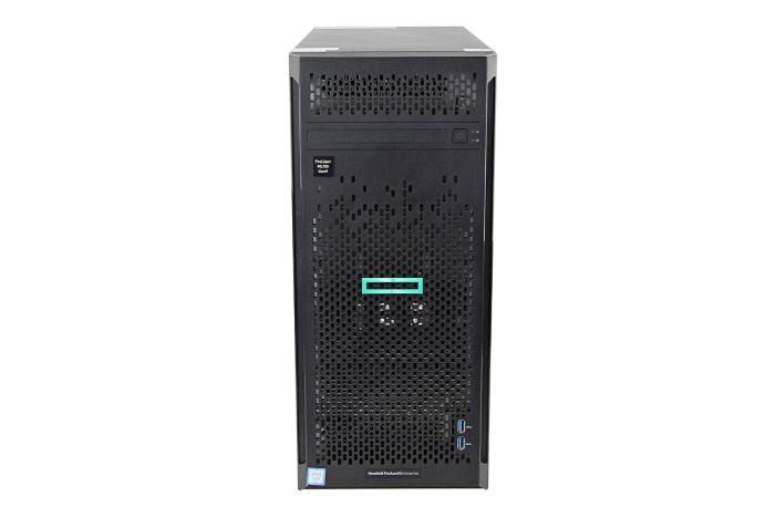 Front view of HP Proliant ML110 Gen9 with 2 x 2TB SAS 7.2k 3.5" HDDs