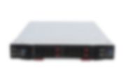 Front view of Supermicro SuperBlade SBI-7228R-T2X with 4 x 1TB SATA 2.5" Gbps Seagate Hot-Swap SSDs Installed