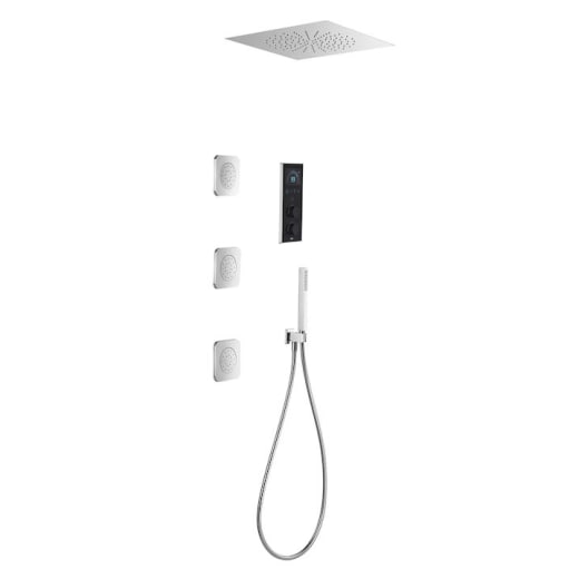Душ система Roca Smart Shower, термостатна, хидромасажна, touch screen панел с LED осветление, възможност за смартфон управление