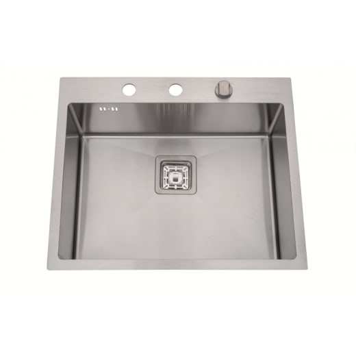 Кухненска мивка Inter Ceramic 600х500мм, неръждаема стомана, покритие сатен против надраскване