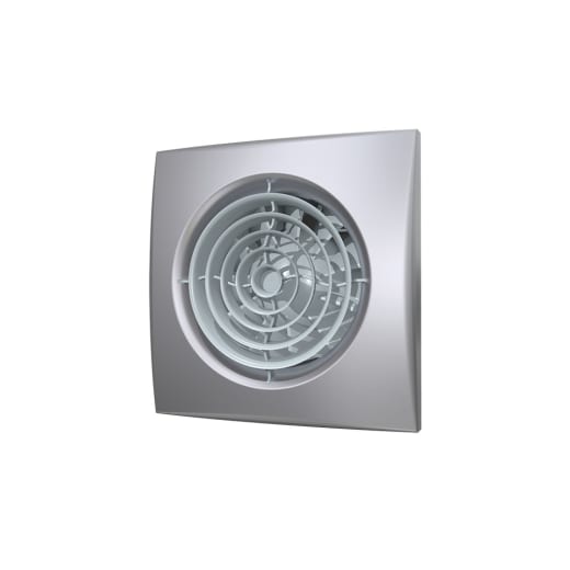 Вентилатор за баня Era Aura 4C, Цвят сив метал, 100мм, 8.5W, 90куб.м/час, 48Pa, 25dBA
