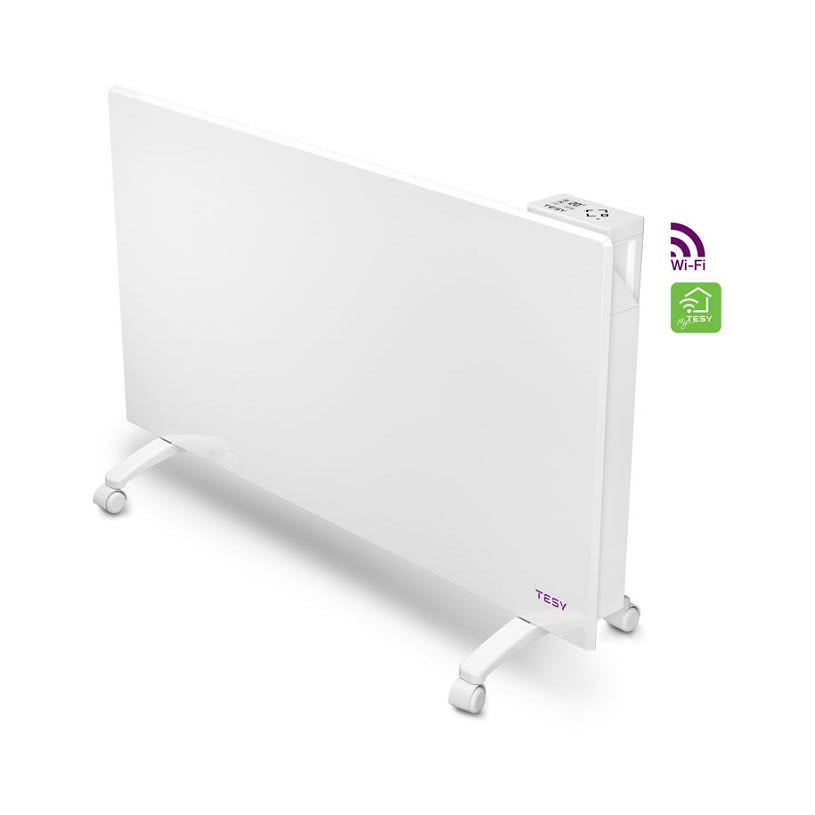Електрически конвектор TESY FloorEco 200, 2000W, 40-60 m³ отопляем обем, електронно управление, WiFi контрол