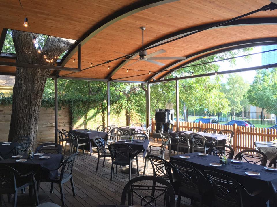 Stay Warm on These Heated Patios