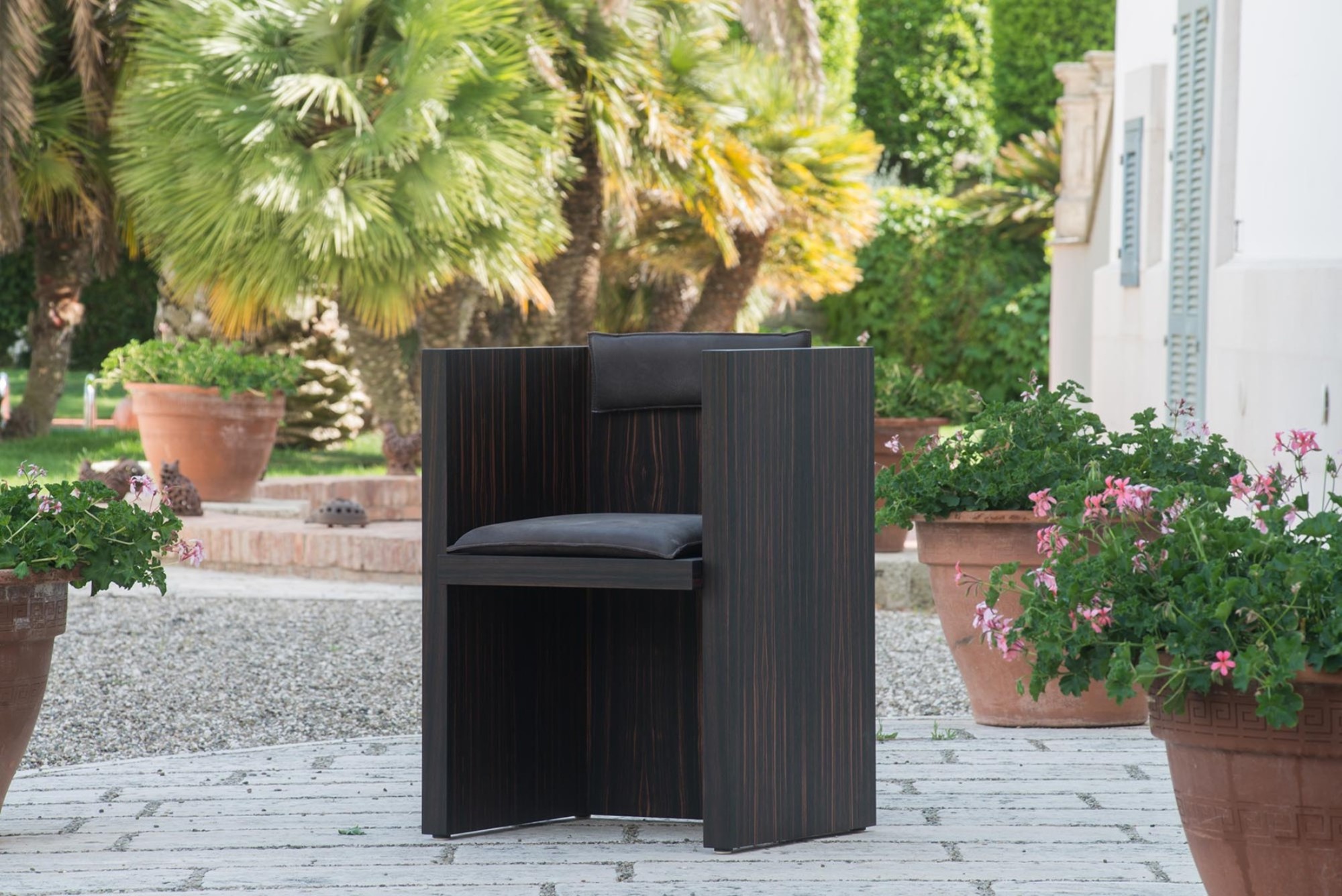 H Wooden Armchair