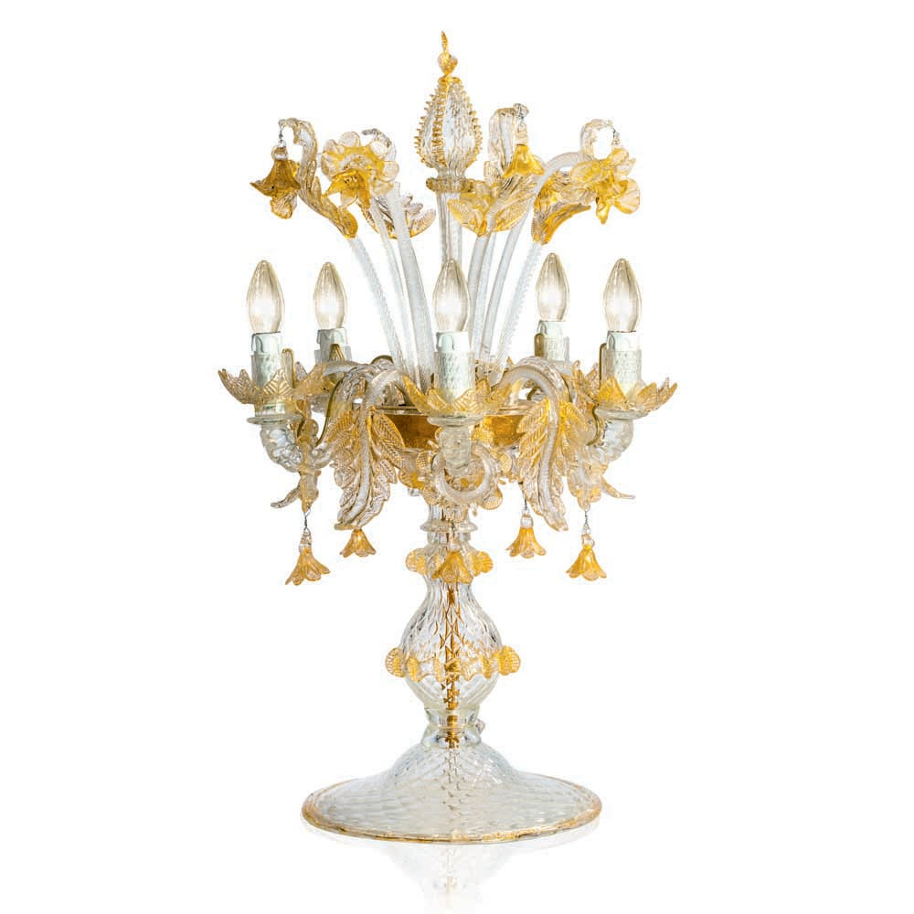 crystal glass table lamps