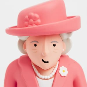 Collectable Queen Elizabeth & Royal Corgi Art Figurine
