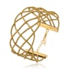 Golden Grass Bracelet  Wires Interlaced