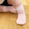 Non-Slip Stay-on Baby & Toddler Organic Quarter Crew Sporty Socks - 3 Pack - Pop & Rose