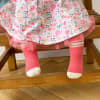 OUTLET - Non-Slip Stay-on Baby & Toddler Organic Quarter Crew Sporty Socks - 7 Pack - Pinks