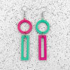 Mismatch Circle Earrings