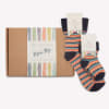 Mini Me Matching Sock Gift Set in Smarty Stripe - The Perfect Birthday or Father’s Day Gift