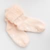 Cosy Stay On Winter Warm Non Slip Baby Socks - 3 Pack in Coral - 0-2 years