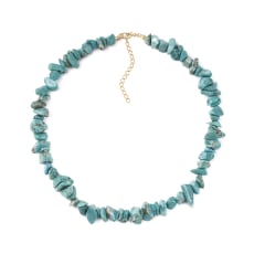 Blue Pacifico necklace: Necklace made from turquoise howlite.