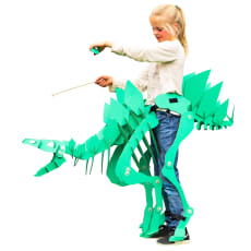 Vihreä Stegosaurus Dinosuit: Make your own wearable Stegosaurus! The Dinosaur construction toy that you wear and control.