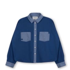 Lela Patch Pocket Shirt, Japanese Denim