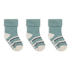 OUTLET - Non-Slip Stay On Baby and Toddler Socks - 3 Pack in Billy