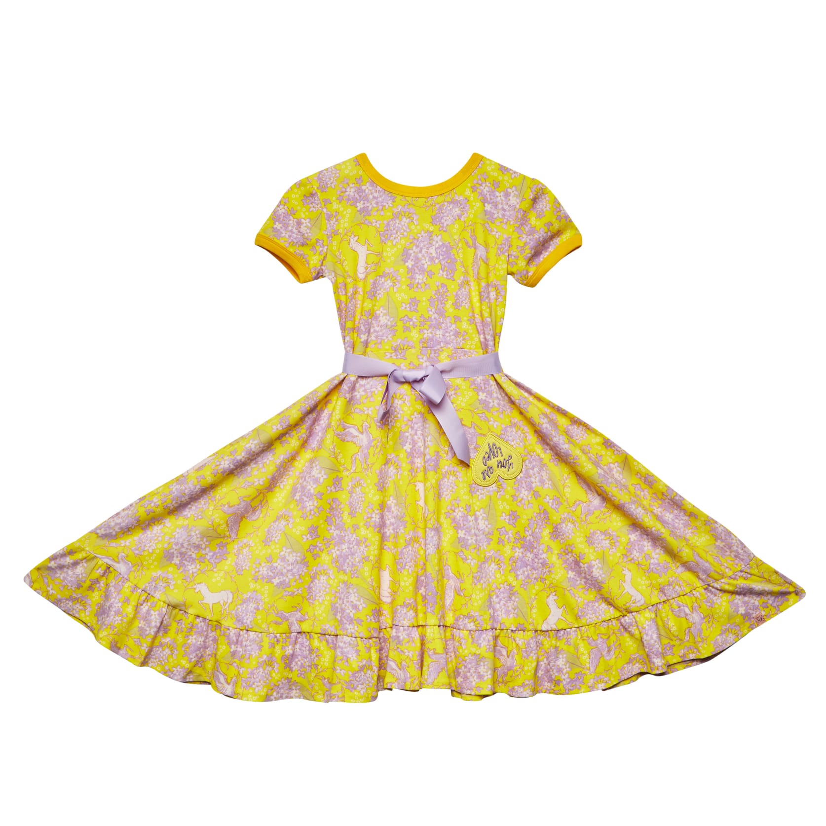 Twirly Dress (Dress only) -  Lilac Flowers, Unicorn Powers