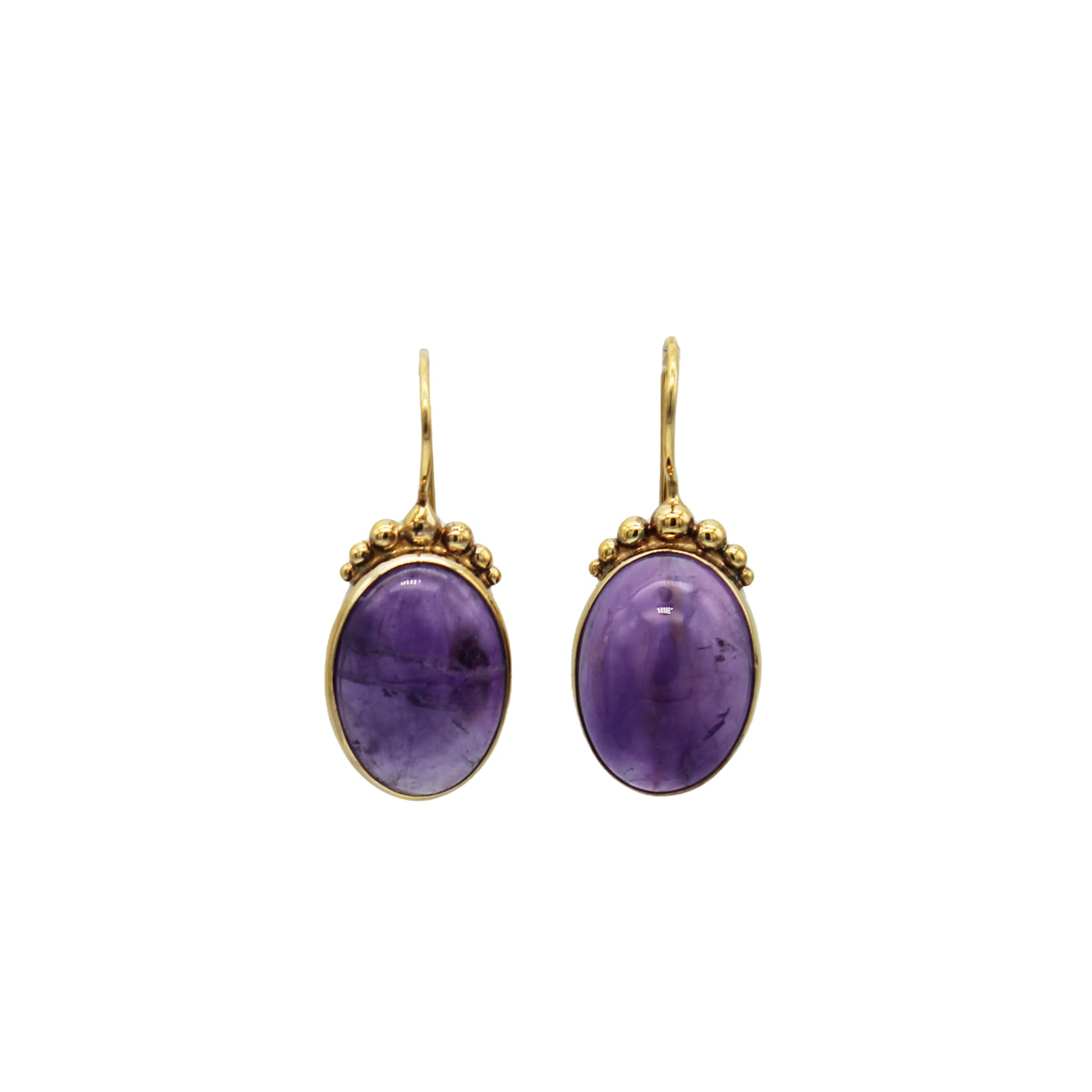 Eena Hook Earrings – Amethyst