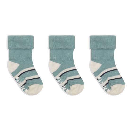 OUTLET - Non-Slip Stay On Baby and Toddler Socks - 3 Pack in Billy