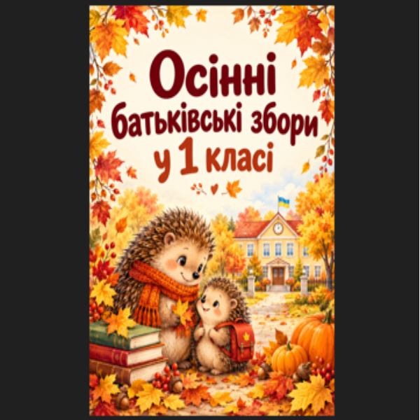 Осінні батьківські збори у 1 класі
