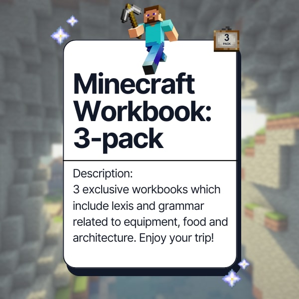 Minecraft Workbooks 3-pack