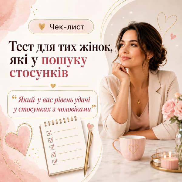 Тест для жінок, які у пошуку стосунків: «Який у вас рівень удачі у стосунках з чоловіками»