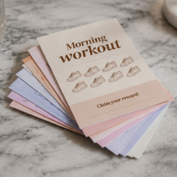 Punch Cards File for Print Selfcare Life Gamification | Панч-картки для гейміфікації повсякдення