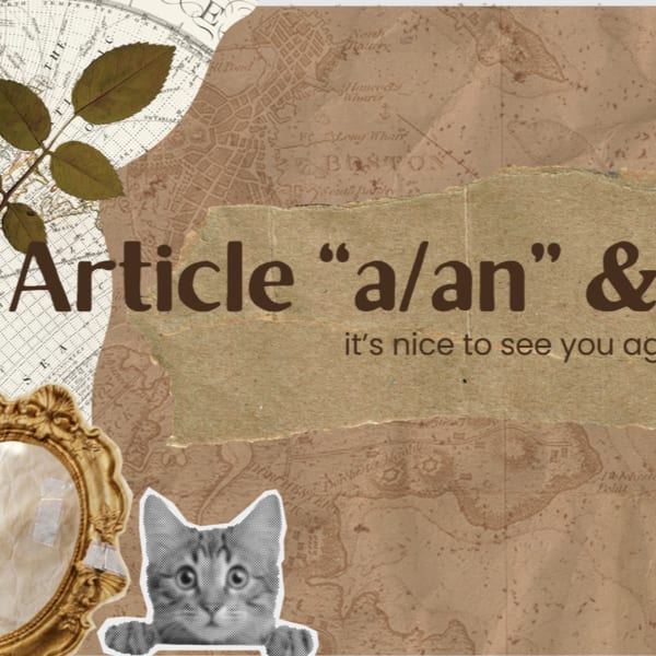 Презентація на тему "Articles A/An & Food" для уроків англійської мови для рівня А1-А2 PDF файл для викладачів та вчителів англійської мови.